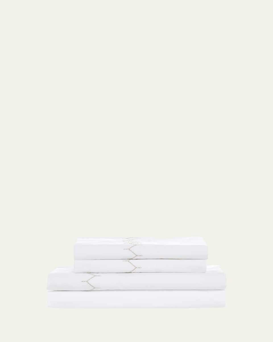 Stitched Sand 300 Thread Count King Sheet Set
